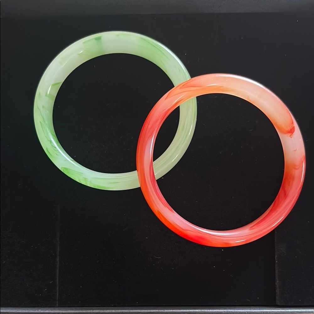 💚❤️Jade Bangle Duo ❤️💚